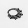 FANSING Halloween Cobweb Septum Ring Black 8mm Surgical Steel 16g