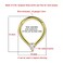 FANSING Surgical Steel Triangular Cubic Zirconia Piercing Rings 16g 8mm Teardrop Ring Hoop