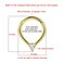 FANSING Surgical Steel Triangular Cubic Zirconia Piercing Rings 16g 8mm Teardrop Ring Hoop