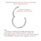 FANSING Titanium Nose Rings 18g Nose Hoop 8mm Piercing Hoop for Cartilage Helix Septum Jewelry 18 Gauge
