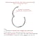 FANSING Titanium Nose Rings 18g Nose Hoop 8mm Piercing Hoop for Cartilage Helix Septum Jewelry 18 Gauge