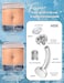 FIASASO Floating Titanium Belly Button Rings Hypoallergenic G23 Titanium Internally Threaded Belly Ring 14G Belly Piercings for Women Navel Piercings Jewelry round cz 10mm