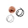 Goenjoy Double Nose Hoop Ring for Single Piercing Nose Hoop Twist Nose Ring Hoop For Women Silver Spiral Nose Hoop For women Nostril Piercing Jewelry
