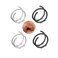 Goenjoy Double Nose Ring for Single Piercing Silver Spiral Nose Hoop For Women