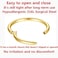ORANGELOVE Gold Nose Rings 16g Hoop Clicker Seamless Septum Ring Cartilage Helix Tragus Daith Rook Earrings