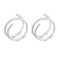 Hocegcuy Double Hoop Nose Ring for Single Piercing Spiral Nose Ring Double Nose Hoops for Women 8mm 20G Nostril Piercing Jewelry