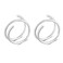 Hocegcuy Double Hoop Nose Ring for Single Piercing Spiral Nose Ring Double Nose Hoops for Women 8mm 20G Nostril Piercing Jewelry