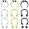 Longita Septum Rings Septum Jewelry 16g Septum Ring Septum Piercing Spike Ball Black Silver Gold