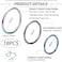 LOYALLOOK 1824Pcs 20G 316L Stainless Steel Nose Ring Hoop Cartilage Hoop Septum Piercing 612mm