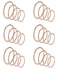 Masedy 24Pcs 20G 316L Stainless Steel Nose Rings Hoop Tragus Cartilage Helix Piercing Lip Septum Ring RoseGold Bendable