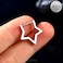 Melighting Titanium Septum Ring 16G Star Septum Jewelry 8mm Solid Titanium G23 Daith Piercing Jewelry Star Septum Clicker Conch Piercing Jewelry Helix Earring for Women