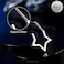 Melighting Titanium Septum Ring 16G Star Septum Jewelry 8mm Solid Titanium G23 Daith Piercing Jewelry Star Septum Clicker Conch Piercing Jewelry Helix Earring for Women