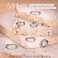 MILACOLATO G23 Titanium 18G Septum Clicker Nose Rings Double Open Stack Conch Daith Earrings Helix Tragus Cartilage Earrings Piercing Jewelry with Clear CZ for Women Men 8MM Silver Tone
