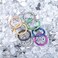 MissNity 316L Surgical Steel Hinged Nose Rings Hoop 18G 18 Gauge Clicker Segment Nose Hoop Silver 8mm