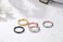 MissNity 316L Surgical Steel Hinged Nose Rings Hoop 18G 18 Gauge Clicker Segment Nose Hoop Silver 8mm