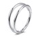 MODRSA Double Hoop Nose Ring Silver Surgical Steel 316L 20g 8mm