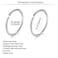 MODRSA Hoop Nose Ring 9pcs Silver Nose Hoops Cartilage Hoop Earring for Tragus Helix Lip 22g 8mm Stainless Steel