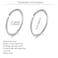 MODRSA Hoop Nose Ring 9pcs Silver Nose Hoops Cartilage Hoop Earring for Tragus Helix Lip 22g 8mm Stainless Steel