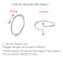 MODRSA Hoop Nose Ring 9pcs Silver Nose Hoops Cartilage Hoop Earring for Tragus Helix Lip 22g 8mm Stainless Steel