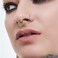 NONTAI 16G Double Septum Ring Layered Septum Clicker Stacked Daith Hoop Septum Hoop Gold Cartilage Hoop 8mm