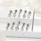 Ocptiy 18G Flat Back Nose Ring Stud Piercing Women Surgical Stainless Steel Threadless Push in Nose Nostril Lip Ring Stud Cartilage Tragus Helix Conch Earring Piercing Jewelry Men Diamond 3mm Silver