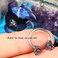 OUFER 316L Surgical Steel Circular Earrings Two Amethyst Opals Surrounded by Dragon Claws Cartilage Earring Ear Body Piercing Jewelry Helix Earrings Piercing