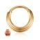 PEAKLINK Triple Stacked Septum Nose Ring Surgical Steel Daith Earring Gold Hinged Segment Nose Hoop for Tragus Rook Conch Cartilage Helix Piercing 16G 8mm