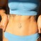 Pierced Owl 14GA Stainless Steel CZ Crystal Centered Wire Set White Flower Belly Button Ring Silver Tone