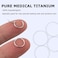 PIERCINGBOY 2pcs 8mm Titanium Nose Rings 20G Nose Ring Hoop 20g Silver Cartilage Helix Tragus Daith Rook Earrings Hinged Segment Septum Clicker Body Piercing Jewelry