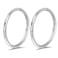 PIERCINGBOY 2pcs 8mm Titanium Nose Rings 20G Nose Ring Hoop 20g Silver Cartilage Helix Tragus Daith Rook Earrings Hinged Segment Septum Clicker Body Piercing Jewelry