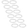 SCERRING 12PCS 22G Stainless Steel Fake Nose Septum Hoop Rings Lip Helix Cartilage Tragus Ear Ring Piercing 6mm Silver