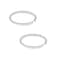 SCERRING 12PCS 22G Stainless Steel Fake Nose Septum Hoop Rings Lip Helix Cartilage Tragus Ear Ring Piercing 6mm Silver