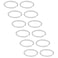 SCERRING 12PCS 22G Stainless Steel Fake Nose Septum Hoop Rings Lip Helix Cartilage Tragus Ear Ring Piercing 6mm Silver