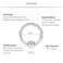 SCERRING 16G 8mm Captive Bead Piercing Ring Stainless Steel Nose Tragus Daith Helix Lip Eyebrow Hoop Rings 12PCS Silver