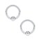 SCERRING 16G 8mm Captive Bead Piercing Ring Stainless Steel Nose Tragus Daith Helix Lip Eyebrow Hoop Rings 12PCS Silver