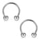 SCERRING 2PCS 14G G23 Titanium Septum Ring Nose Rings Hoop Helix Daith Cartilage Tragus Earrings Eyebrow Body Piercing Jewelry 10mm