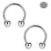 SCERRING 2PCS 14G G23 Titanium Septum Ring Nose Rings Hoop Helix Daith Cartilage Tragus Earrings Eyebrow Body Piercing Jewelry 10mm