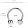 SCERRING 2PCS 14G G23 Titanium Septum Ring Nose Rings Hoop Helix Daith Cartilage Tragus Earrings Eyebrow Body Piercing Jewelry 10mm