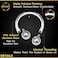 VIUJUH 2PCS Surgical Steel Internally Threaded Horseshoe Earrings 16g 38 10mm 3mm Ball Lobe Earrings Tragus Piercing Jewelry 2266 10mm