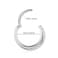 Yrogcu 316L StainlessSteel Seamless DoubleRing Hinged NoseRingsHoop with CZ Ring 16G 8mm Lip Ring Ear Cartilage Clicker Septum Ring Eyebow Daith Rook Tragus Segment Rings Earrings