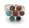 xinpeng Healing Natural Stones Adjustable 7 Chakra Ring Reiki Gem Jewelry Gift Anniversary Unisex