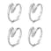 U ONE 4 Pcs Adjustable Hands Embrace Open Rings Hugging Hands Rings Romantic Couple Hug Rings Vintage Charming Statement Ring Lover Wedding Ring Band Valentines Day Jewelry