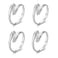 U ONE 4 Pcs Adjustable Hands Embrace Open Rings Hugging Hands Rings Romantic Couple Hug Rings Vintage Charming Statement Ring Lover Wedding Ring Band Valentines Day Jewelry