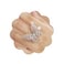 Aimimier Crystal Butterfly Ring Cubic Zirconia Open Adjustable BowKnot Knuckle Ring Sparkling Festival Prom Butterfly Jewelry for Women Silver
