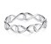 BORUO 925 Sterling Silver Ring High Polish Infinity Symbol Tarnish Resistant Comfort Fit Wedding Band Ring Size 5