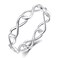 BORUO 925 Sterling Silver Ring High Polish Infinity Symbol Tarnish Resistant Comfort Fit Wedding Band Ring Size 5