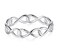 BORUO 925 Sterling Silver Ring High Polish Infinity Symbol Tarnish Resistant Comfort Fit Wedding Band Ring Size 5