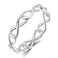 BORUO 925 Sterling Silver Ring High Polish Infinity Symbol Tarnish Resistant Comfort Fit Wedding Band Ring Size 6