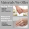 BORUO 925 Sterling Silver Ring High Polish Plain Dome Tarnish Resistant Comfort Fit Wedding Band 2mm Ring Size 11