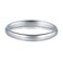 BORUO 925 Sterling Silver Ring High Polish Plain Dome Tarnish Resistant Comfort Fit Wedding Band 2mm Ring Size 75